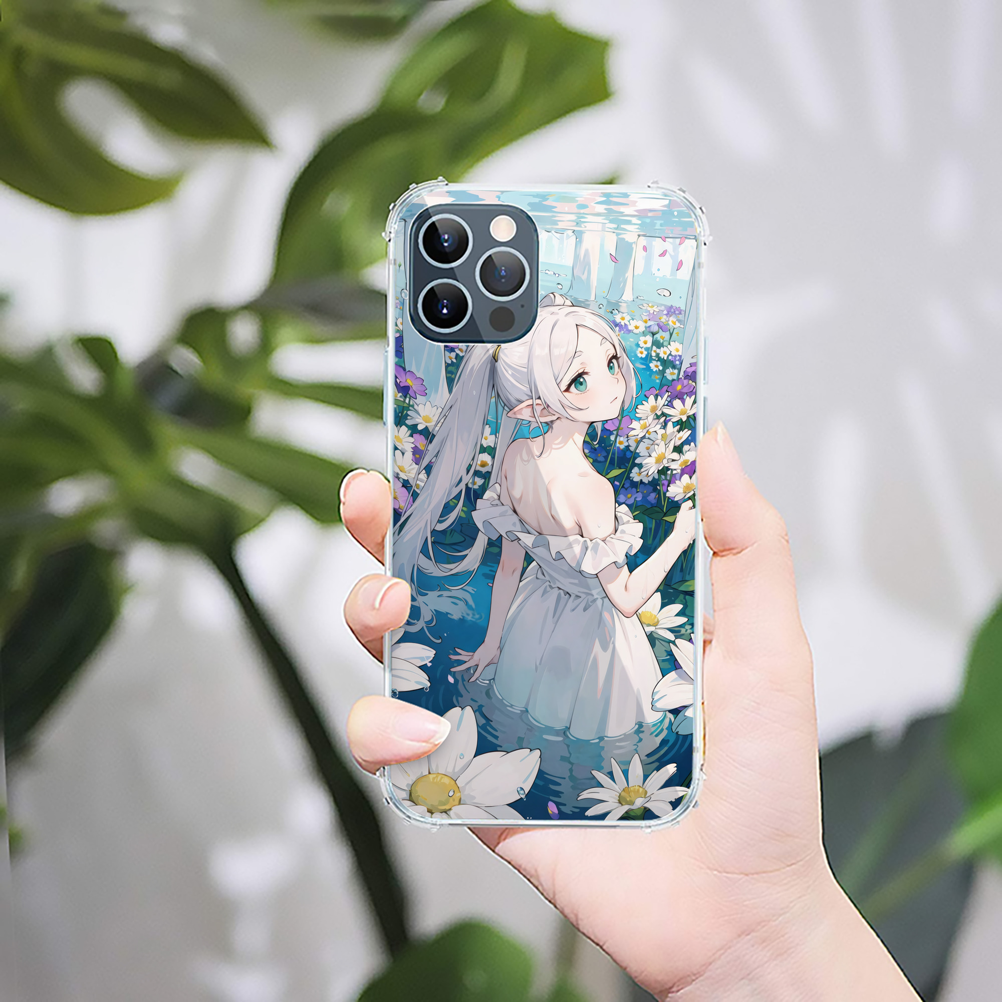 （画像用） 葬送のフリーレン Frieren 【iPhone 12シリーズ対応】透明スマホケース（クリアソフトケース）
